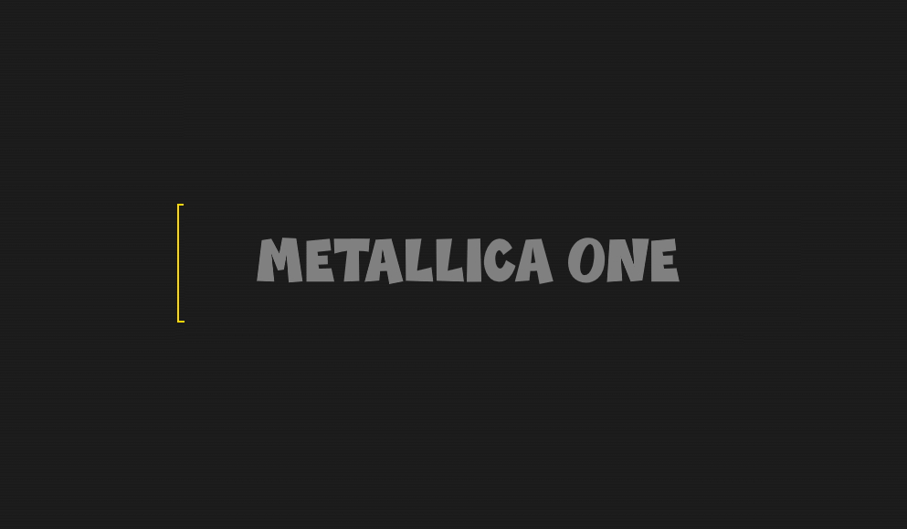 Metallica One  - big history - Lyrics